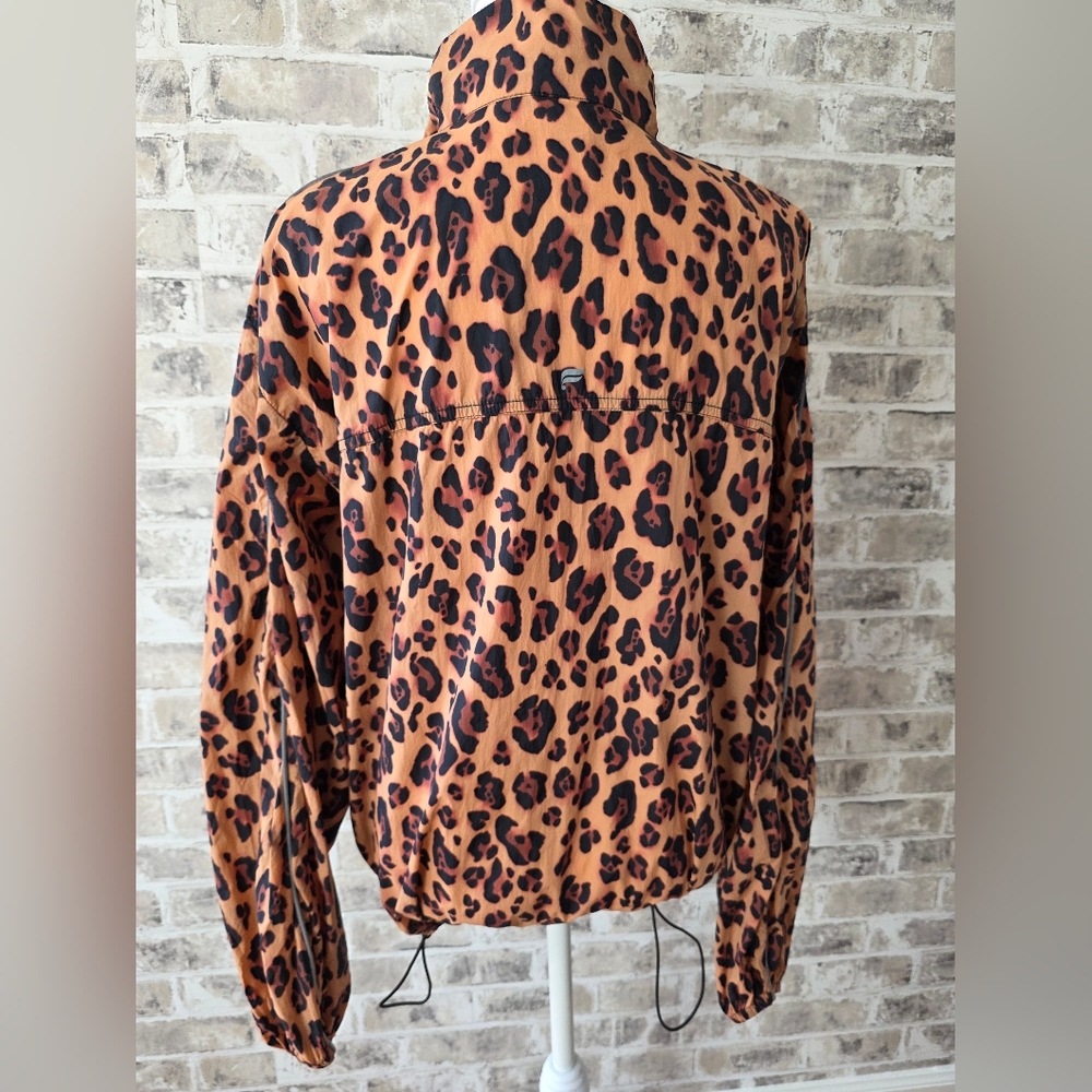 Fabletics Leopard Print Lightweight Windbreaker Z… - image 2